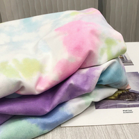 Koszulki z krótkim rękawem kobiety Tie-dye O-neck Chic Plus rozmiar 2XL Oversize koszulki nastolatki damskie Harajuku główna ulica Ulzzang Ins topy 5
